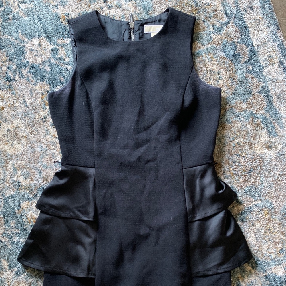 Michael Kors black peplum dress